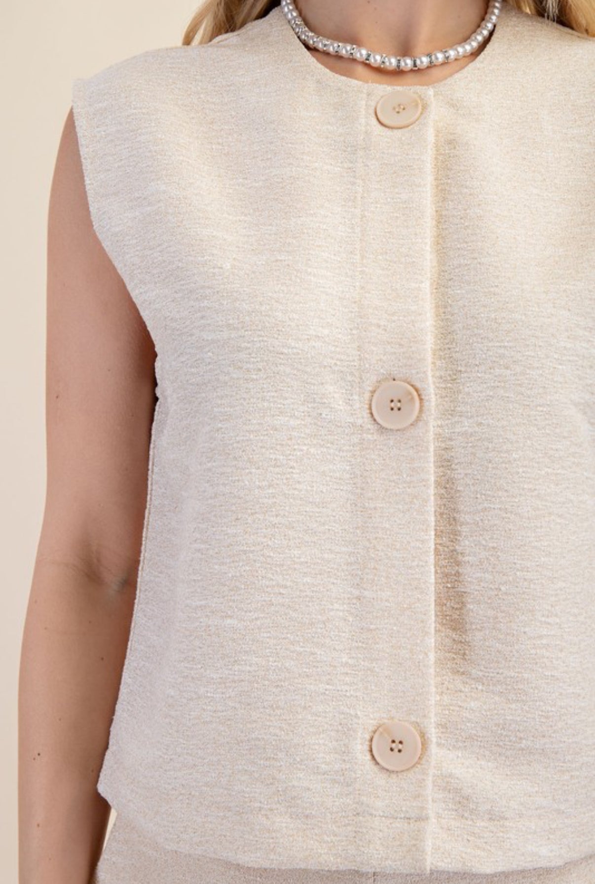 Sleeveless Round Neck Vest Top