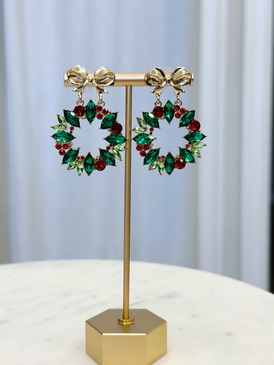 Jeweled Wreath Earrings