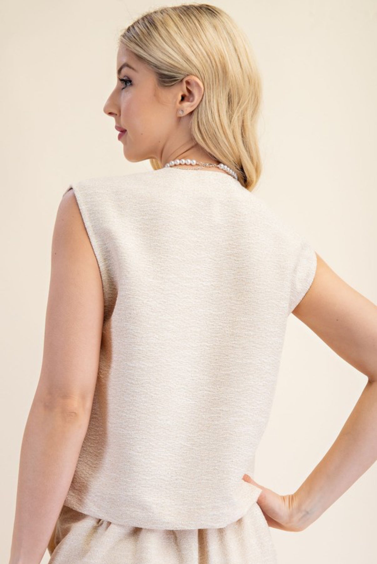 Sleeveless Round Neck Vest Top