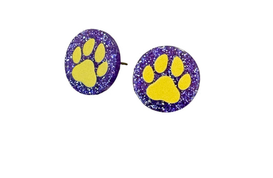 Tiger Paw Stud Earrings