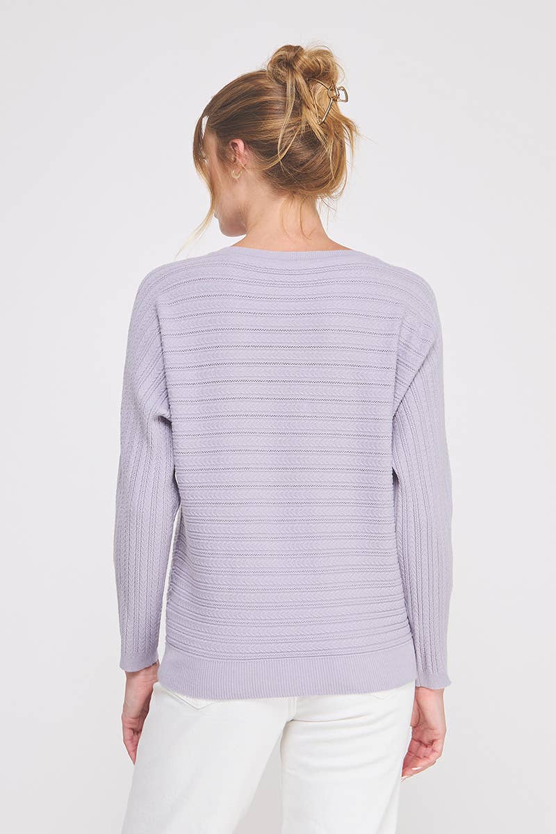 Willow Pointelle Dolman Sweater