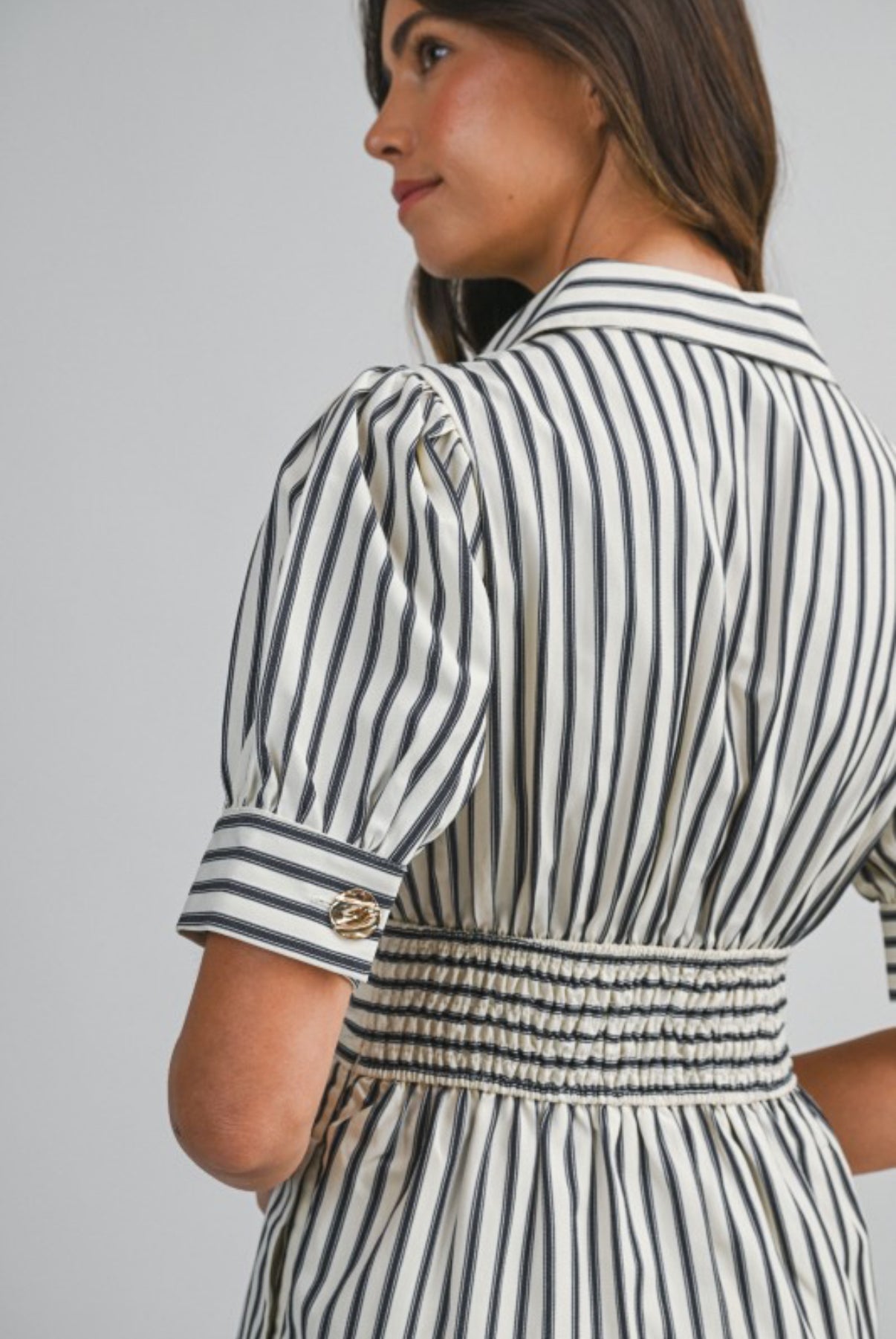 The Harbor Stripe Midi Dress