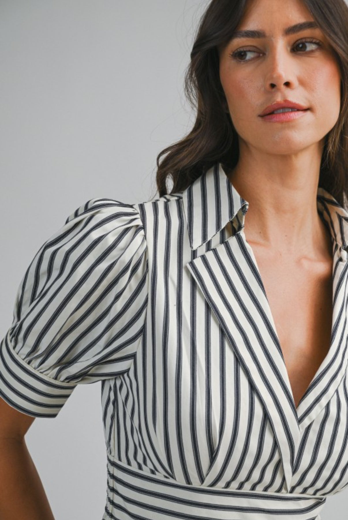 The Harbor Stripe Midi Dress