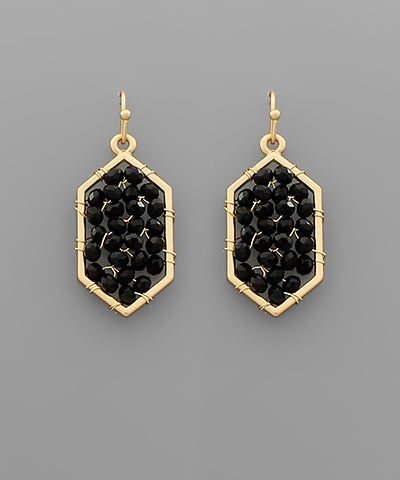 Sophia Beaded Drop Earrings