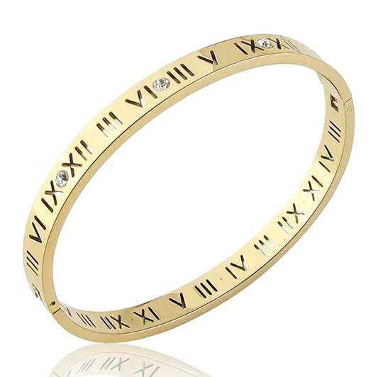 Crystal Roman Numerals Bracelet