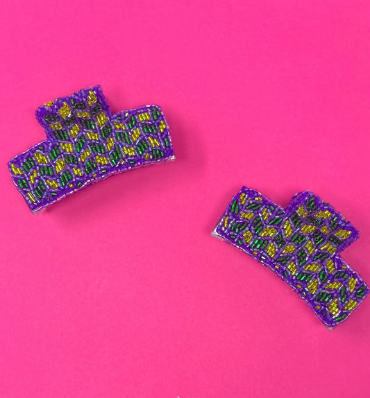 Mardi Gras Claw Clip