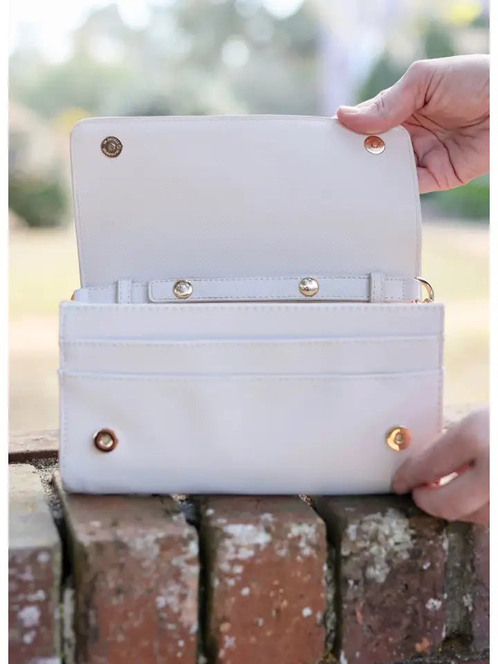 Wren Wallet Crossbody Cream