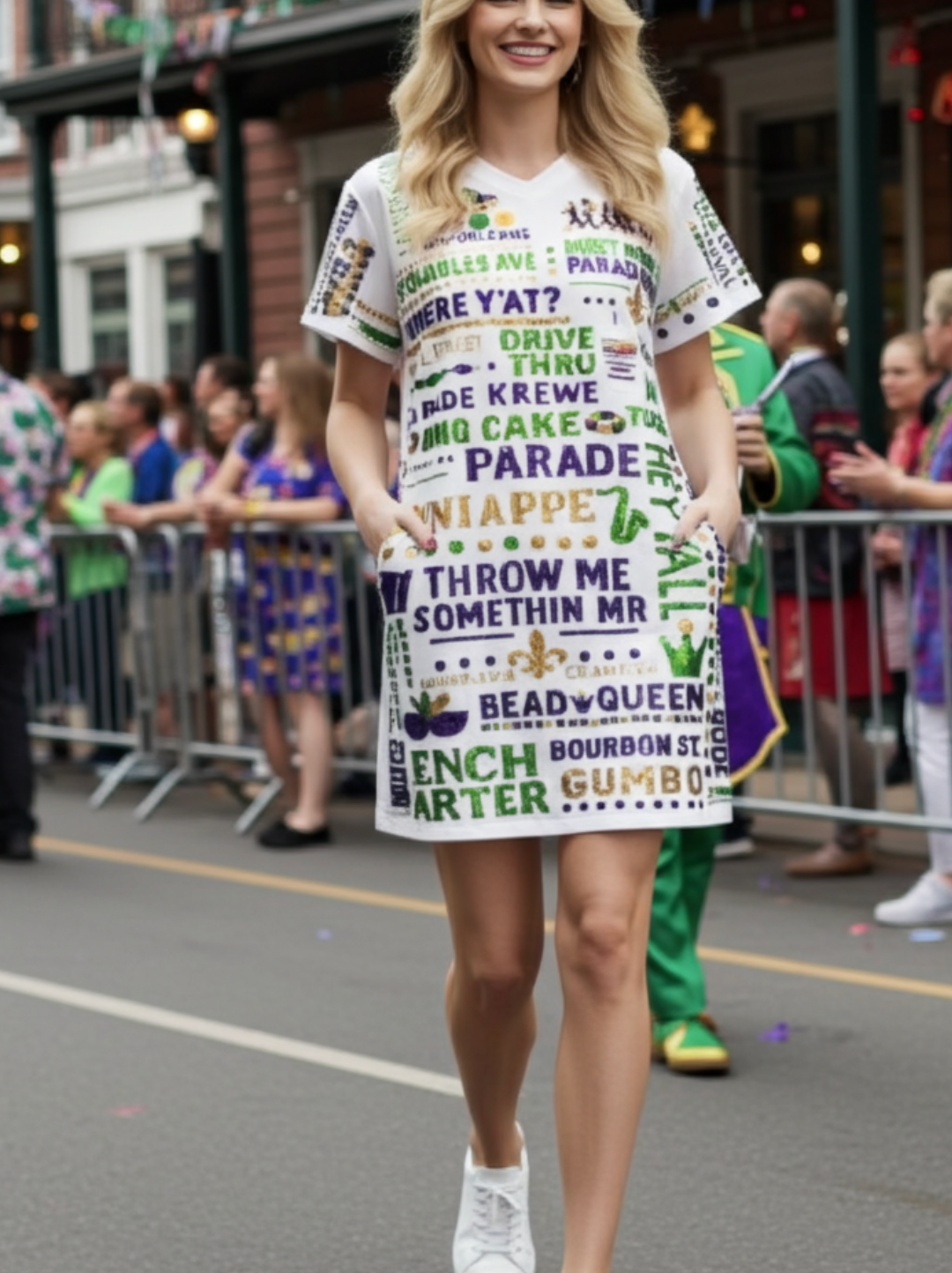 NOLA Parade Route Tee Dress