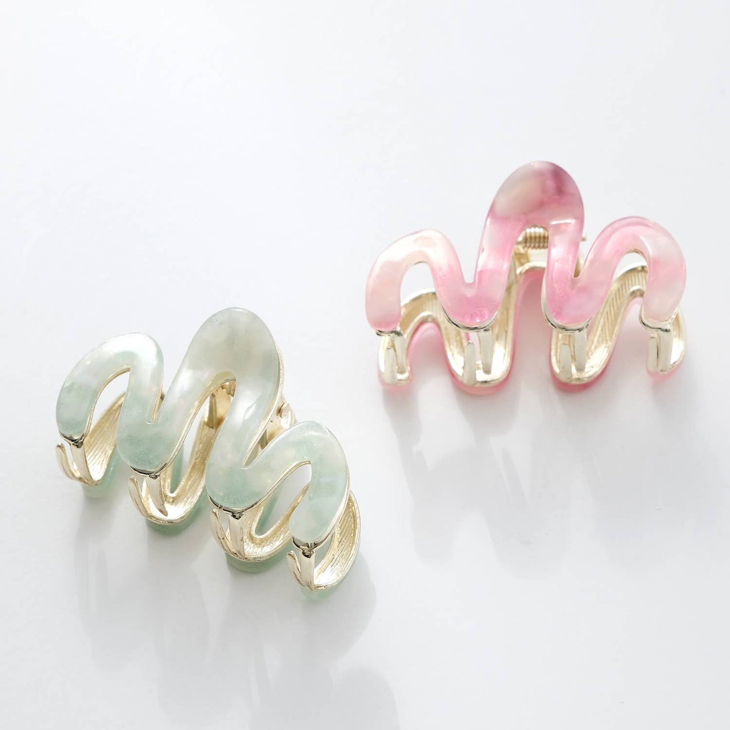 Willow Mini Fairy Dust | Mini Squiggle Metal Claw Clip