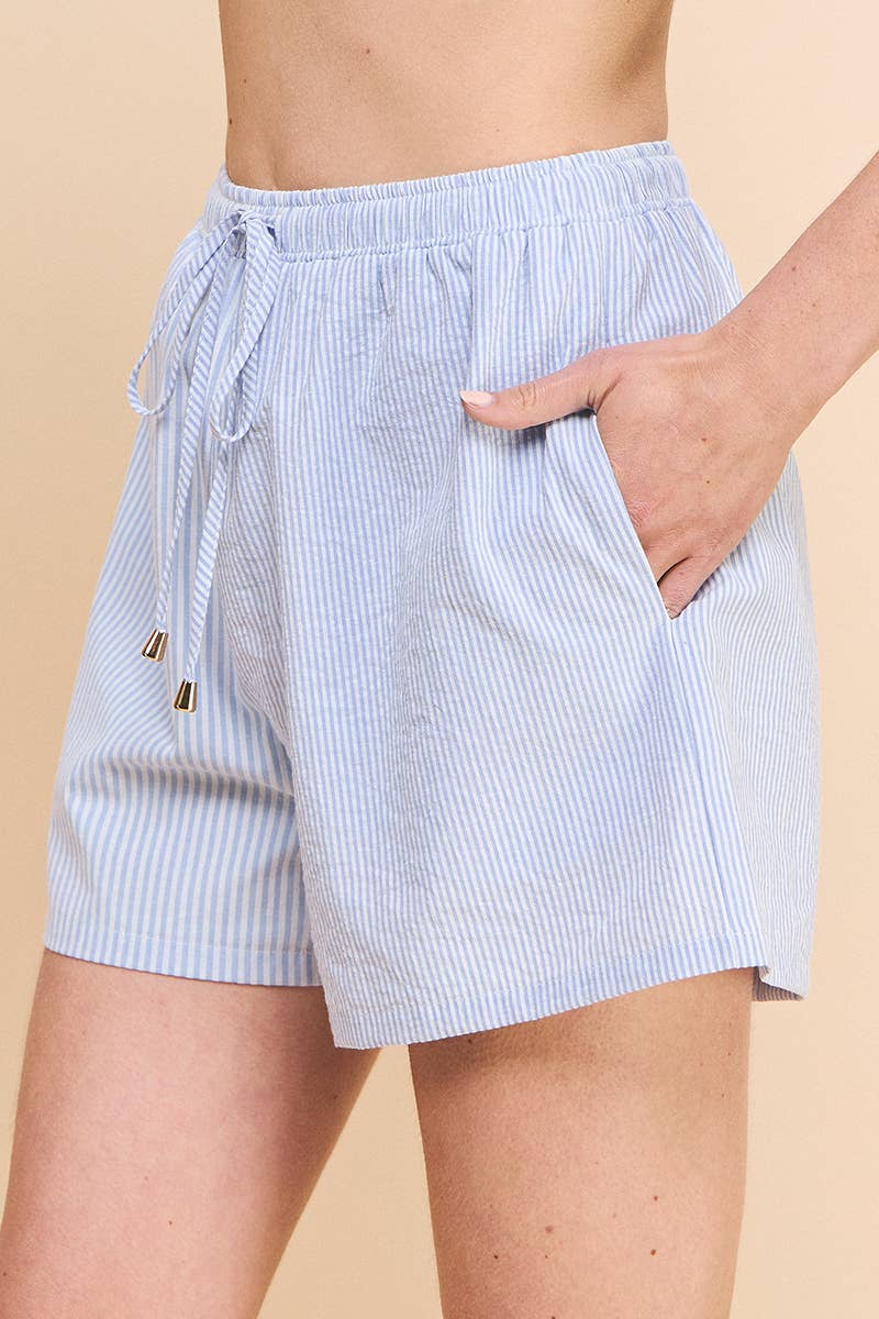 Seaside Stripe Tie Shorts