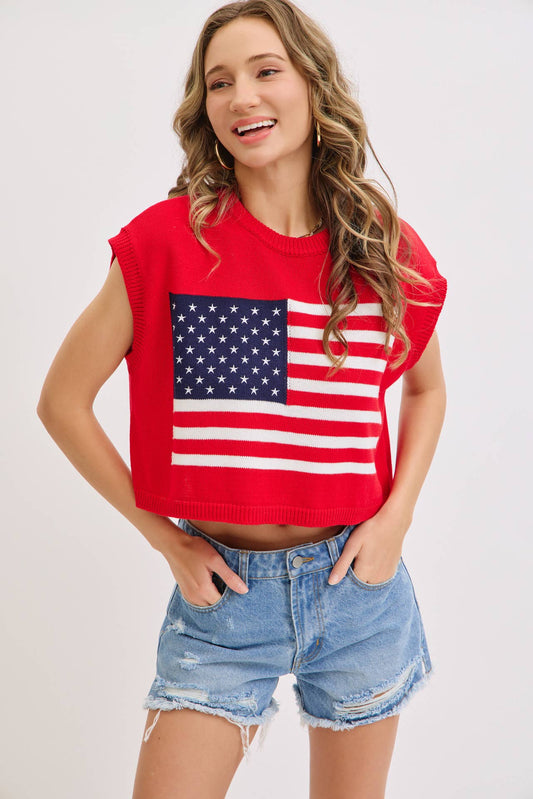 Stars & Stripes Knit Tank