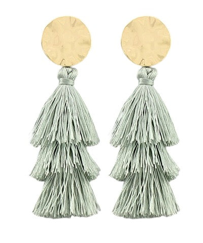 Party of Three Tassel Earrings