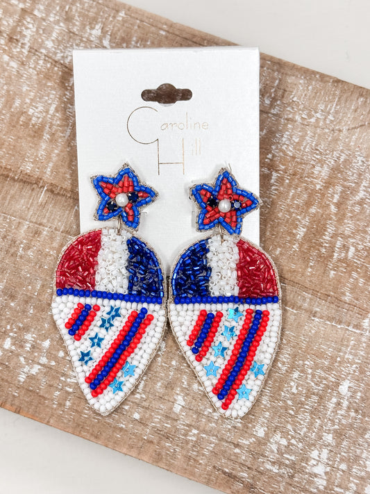 Freedom Snow Cone Earring TRI Color