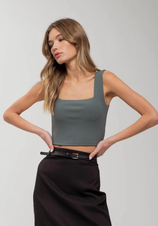 Reversible Cropped Tank