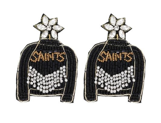 Saints Bling Earrings