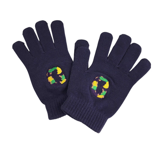 Mardi Gras King Cake Knit Gloves