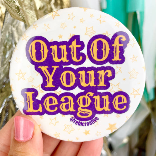League - Purple & Yellow - Game Day Button