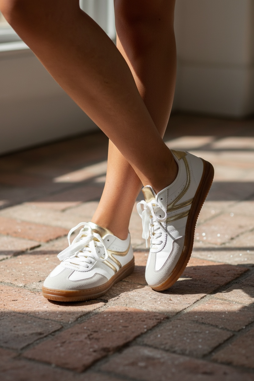 The Golden Retro Sneaker