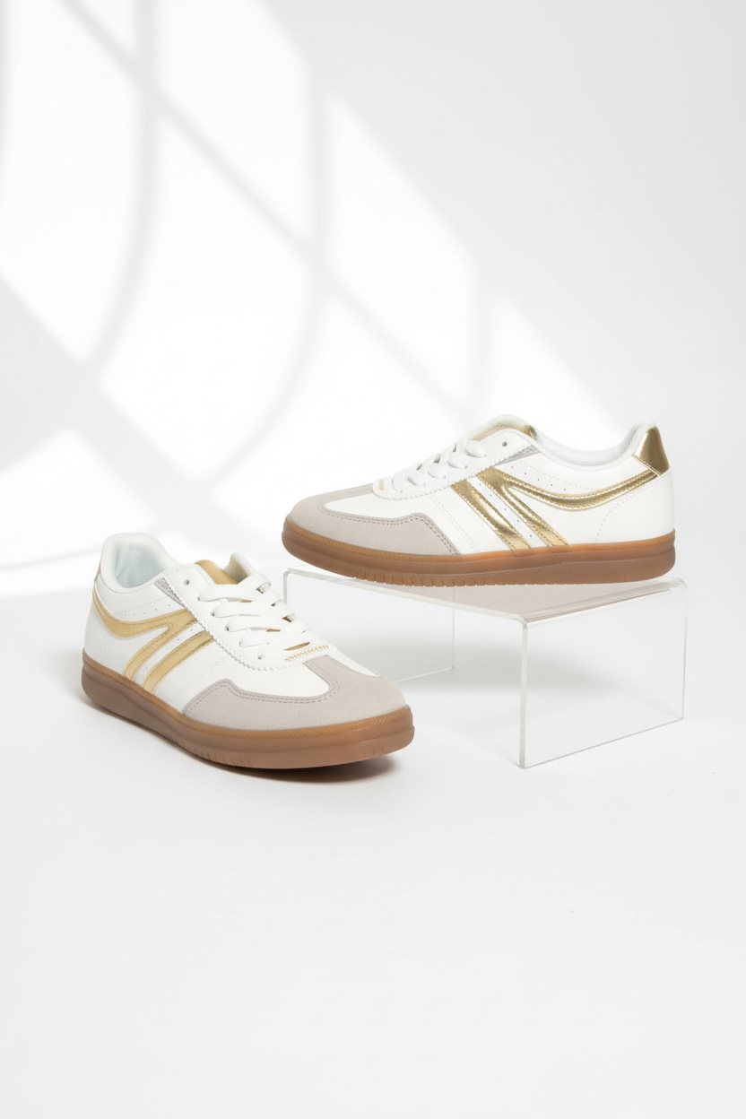 The Golden Retro Sneaker