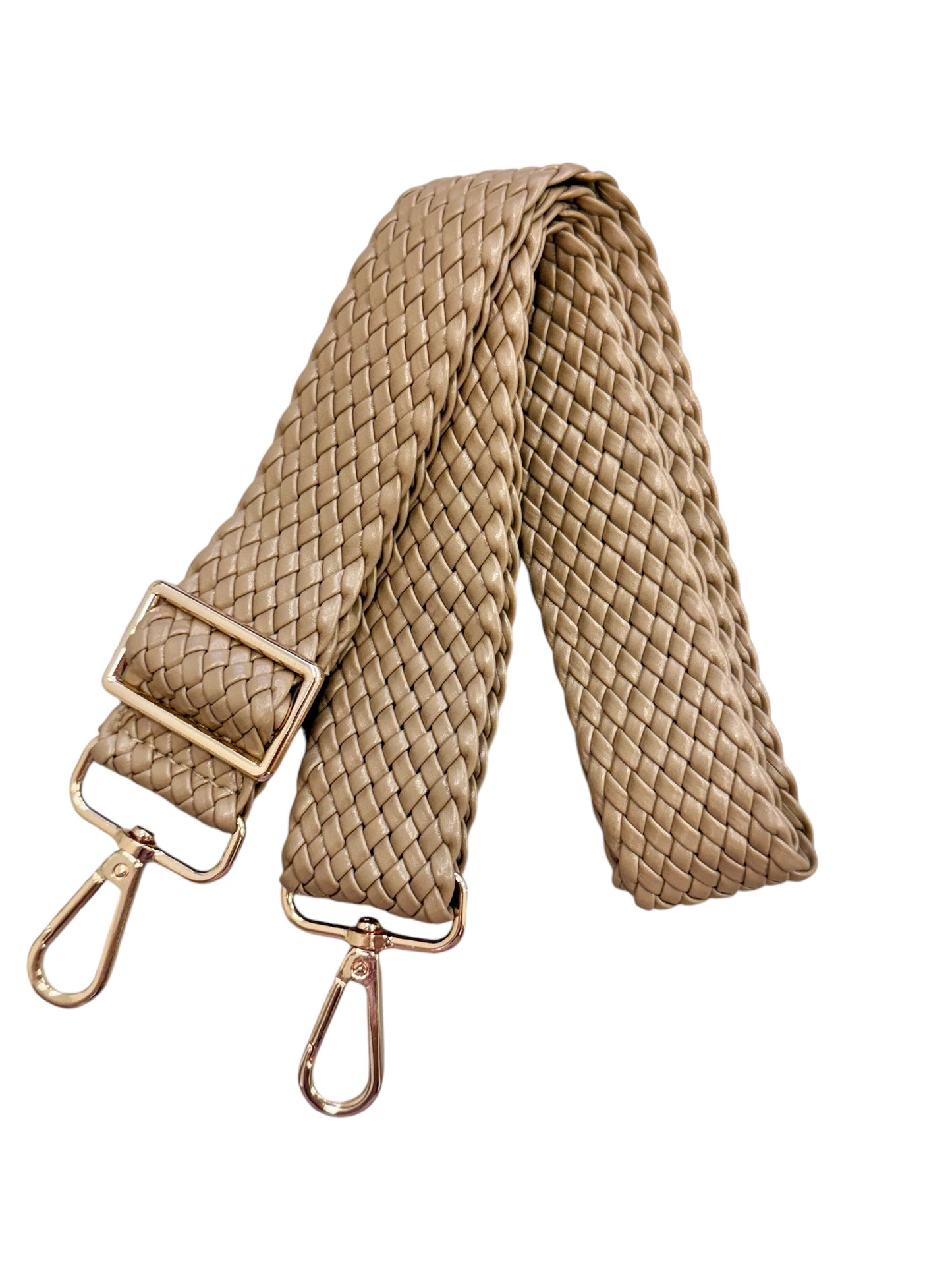 Tan Woven Purse Strap