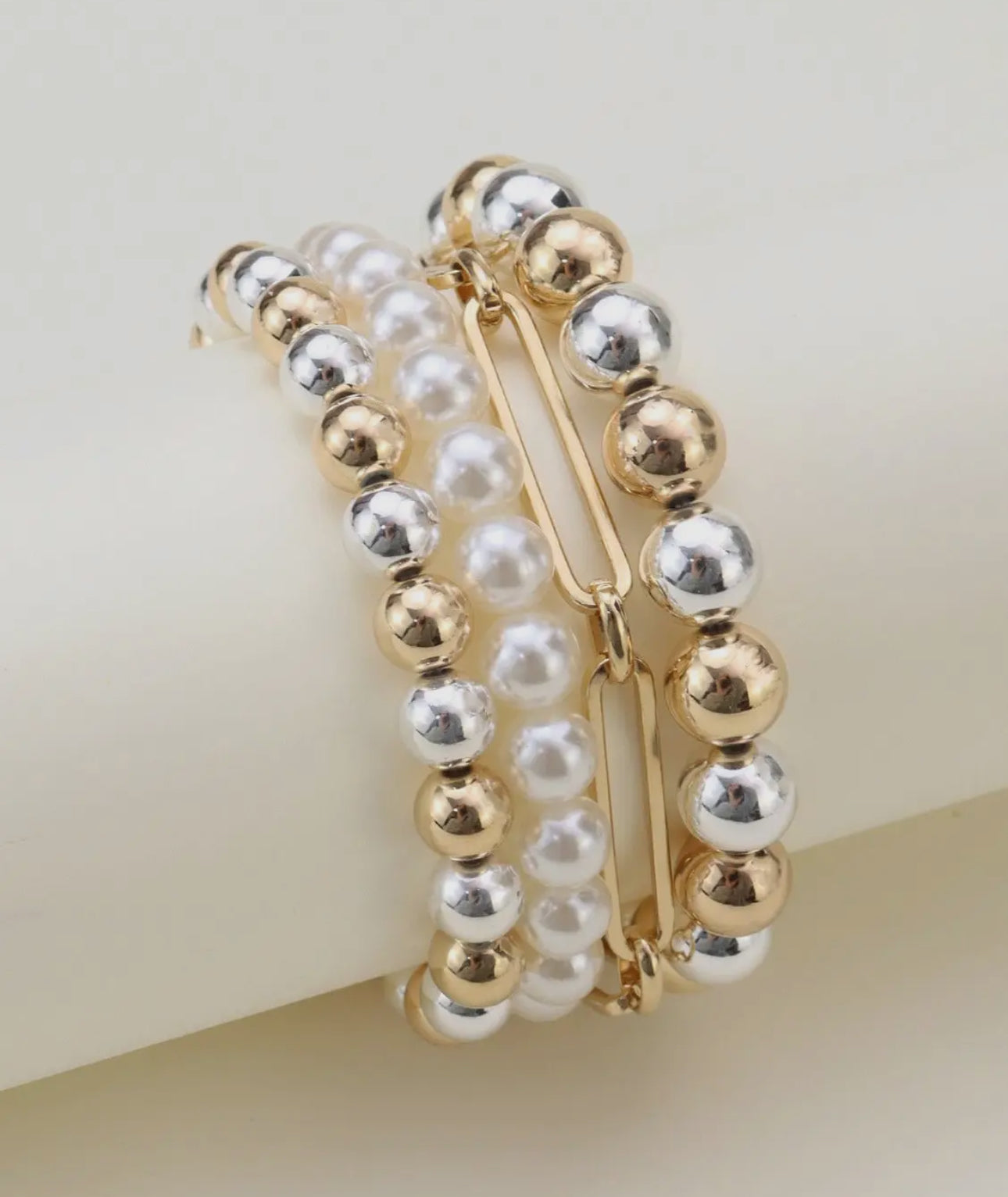 Pearl Bracelet Set