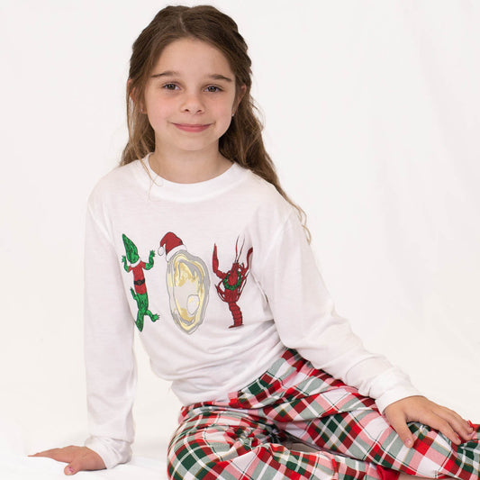 Youth Cajun Christmas Long Sleeve T-Shirt