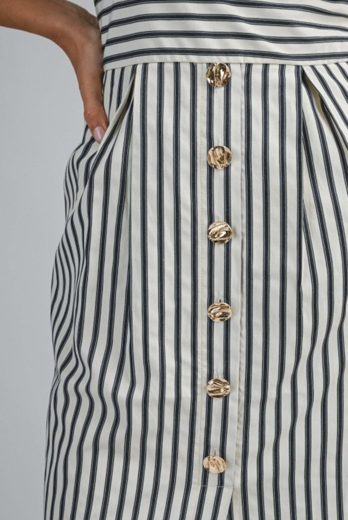 The Harbor Stripe Midi Dress
