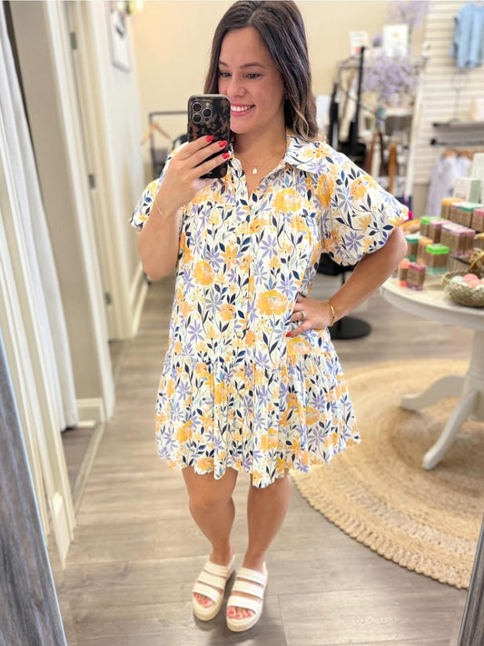 Sunshine & Lavender Dress