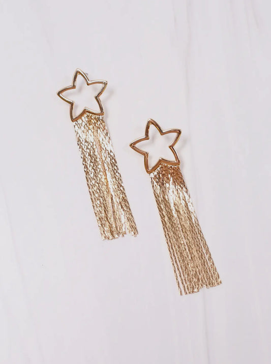 Marshfield Star Fringe Earrings