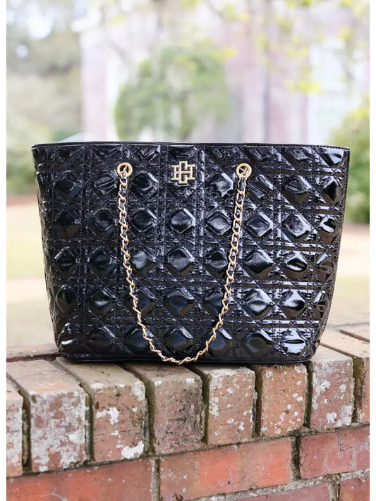 Melissa Tote Bag Black Patent SQ