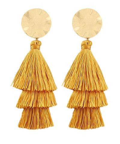 Party of Three Tassel Earrings