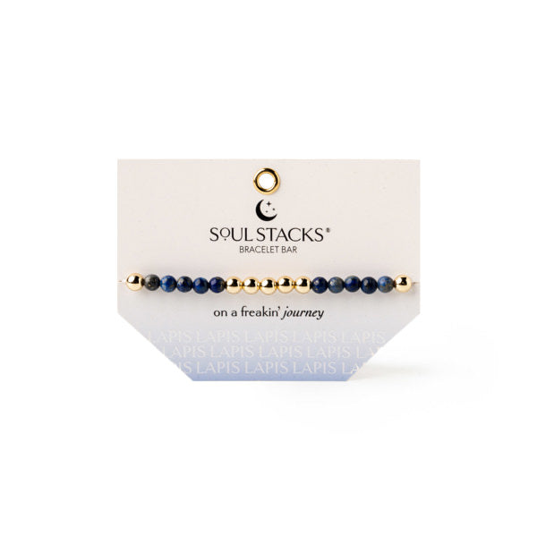 Soul Stacks Lapis Bracelet Bar Terra Stone Collection (BLUE)