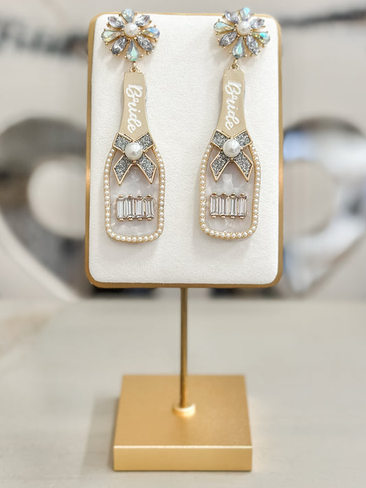 Bride Champagne Earrings