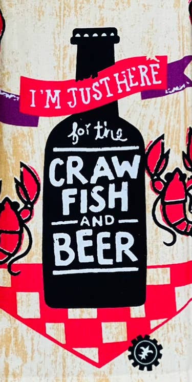 Kitchen Towel - Crawfish and Beer