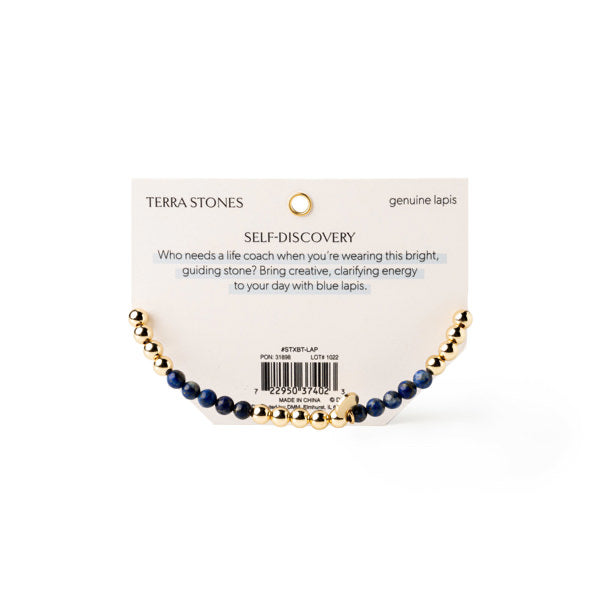 Soul Stacks Lapis Bracelet Bar Terra Stone Collection (BLUE)