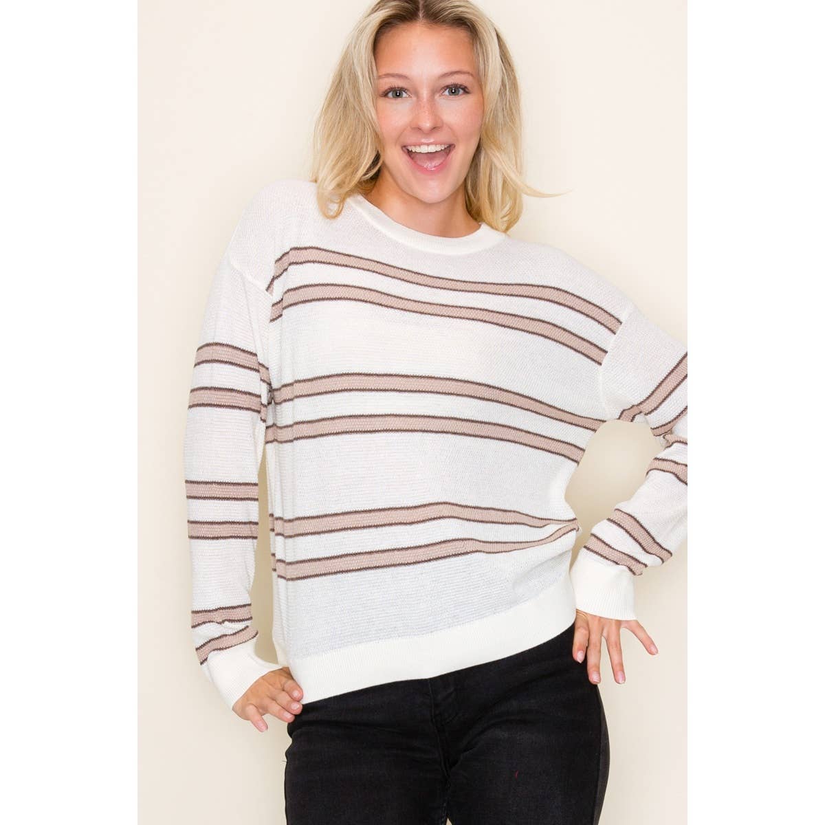 Sunday Soft Stripe Pullover