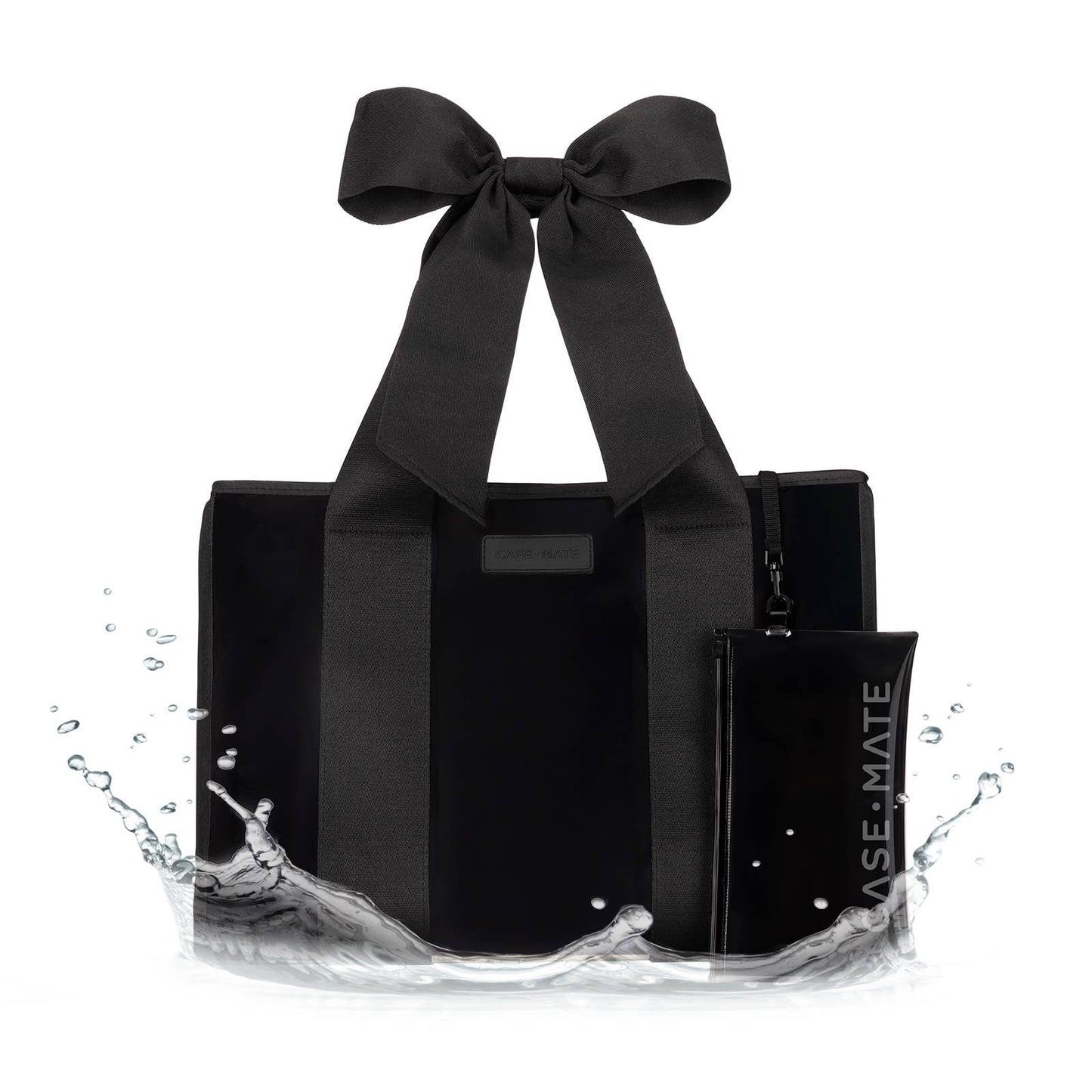 Special Edition Bow Midnight Black  Tote w/ Phone Pouch