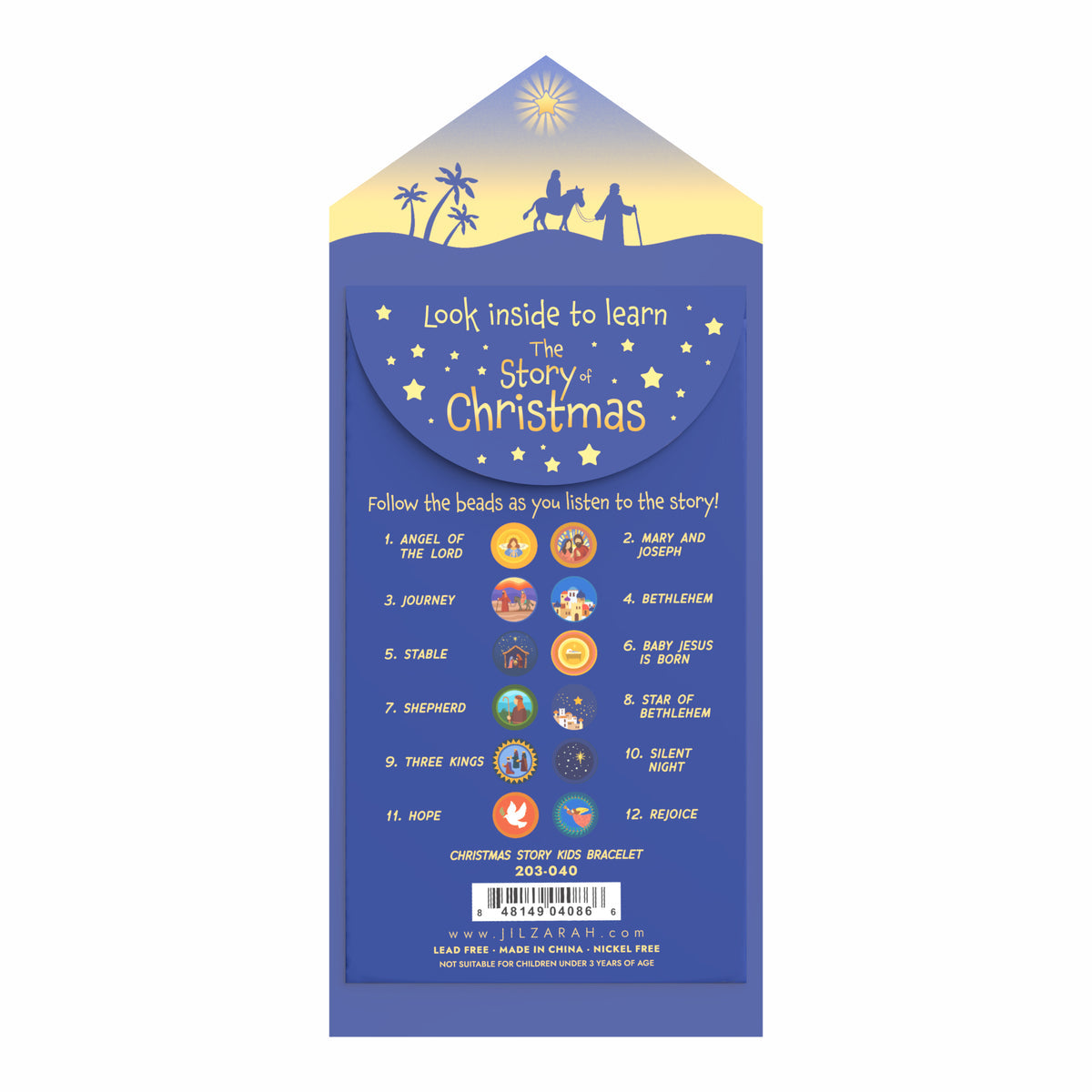 Jilzarah Children’s Christmas Story Bracelet