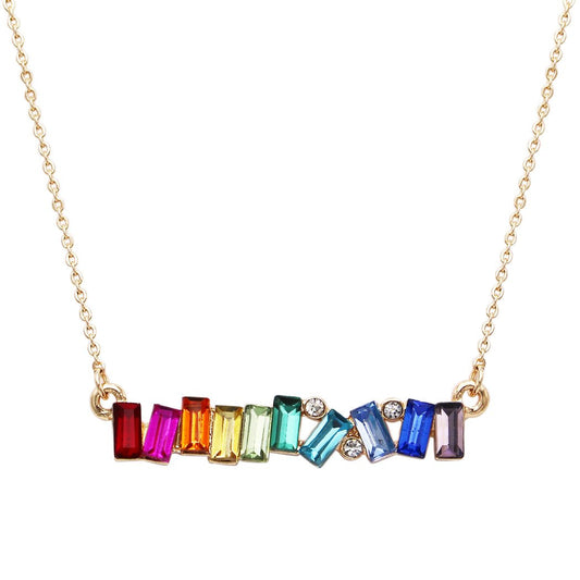 Rainbow Bar Necklace