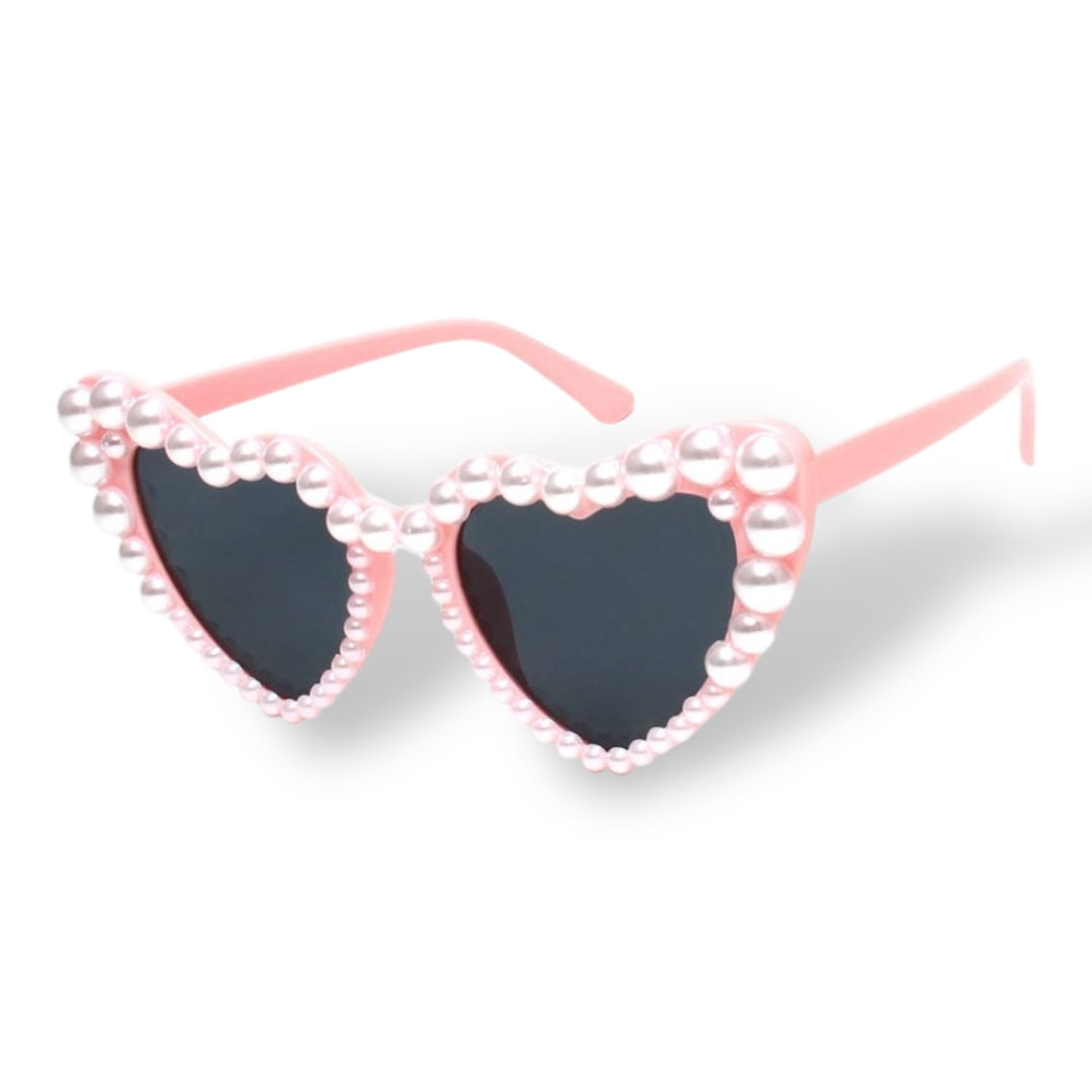 "Divine" Heart Shaped Pearly Sunglasses