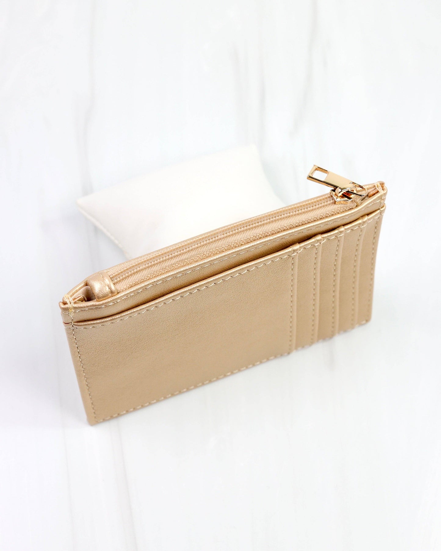 Molly Zip Card Holder GOLD