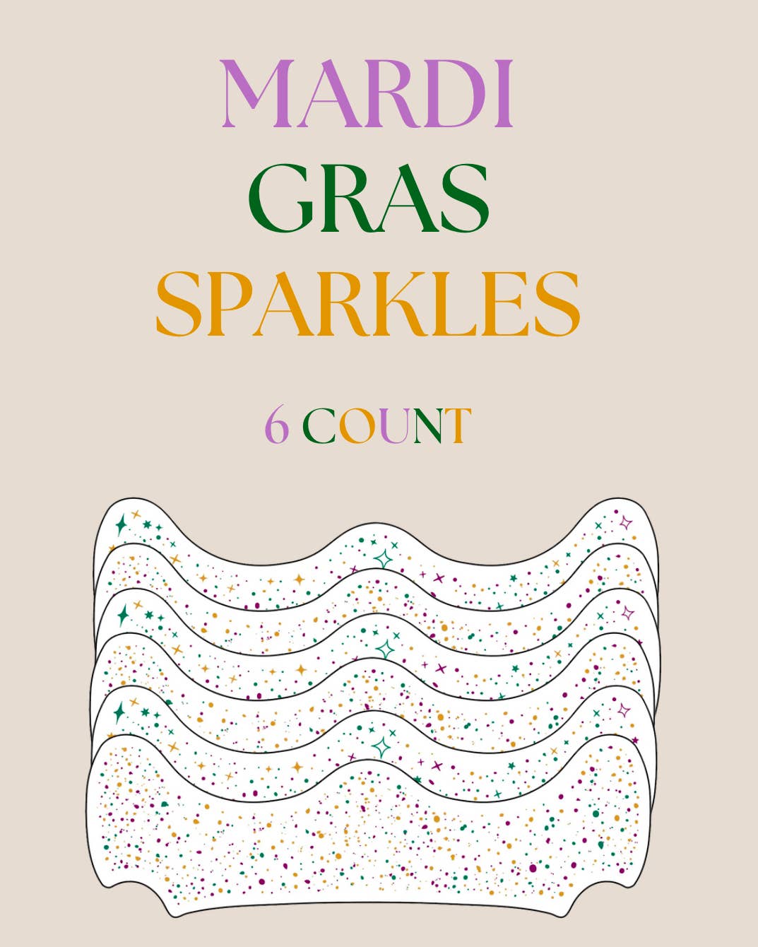 Mardi Gras Face Sparkles
