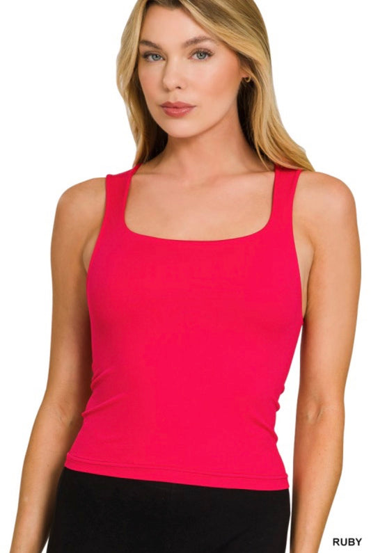 Everyday Square Neck Seamless Tank