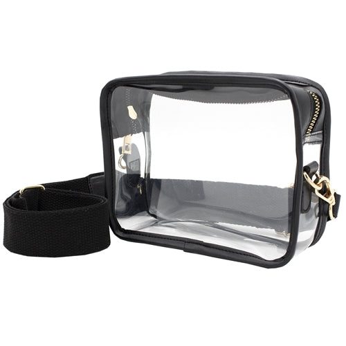 Clear Crossbody with Black Accents