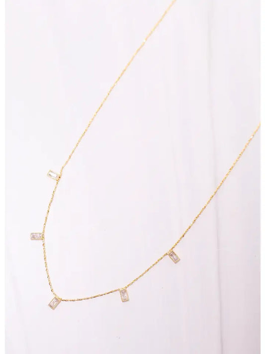 Willis Necklace with Cz Accents Gold