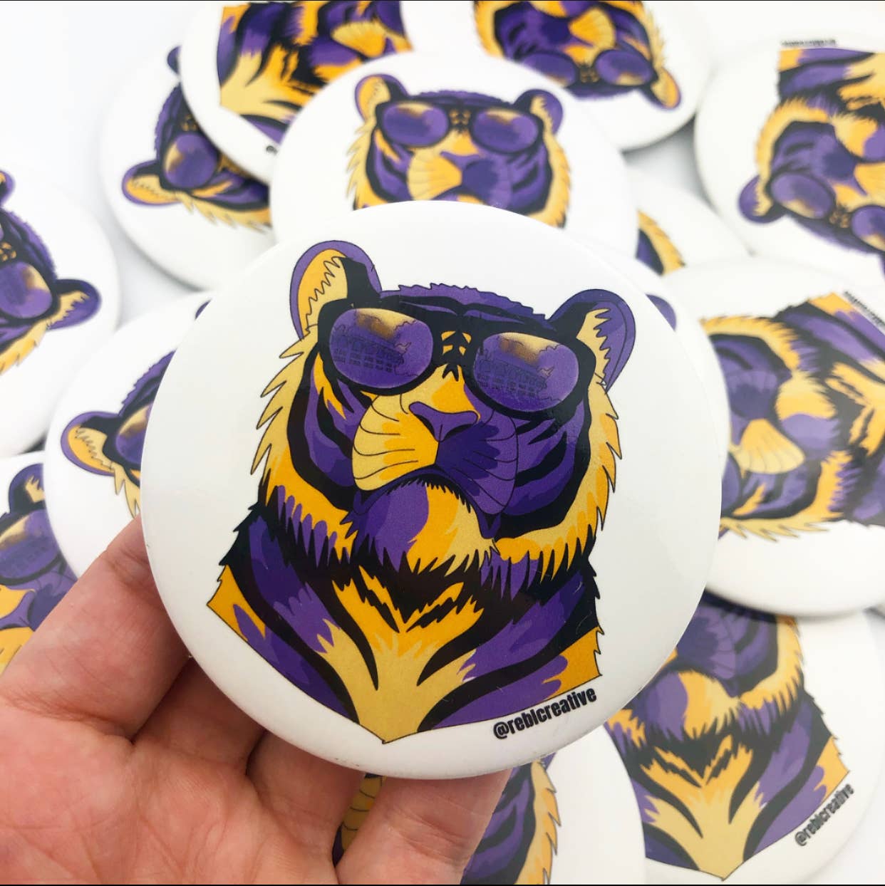 Team Tiger - Game Day Button