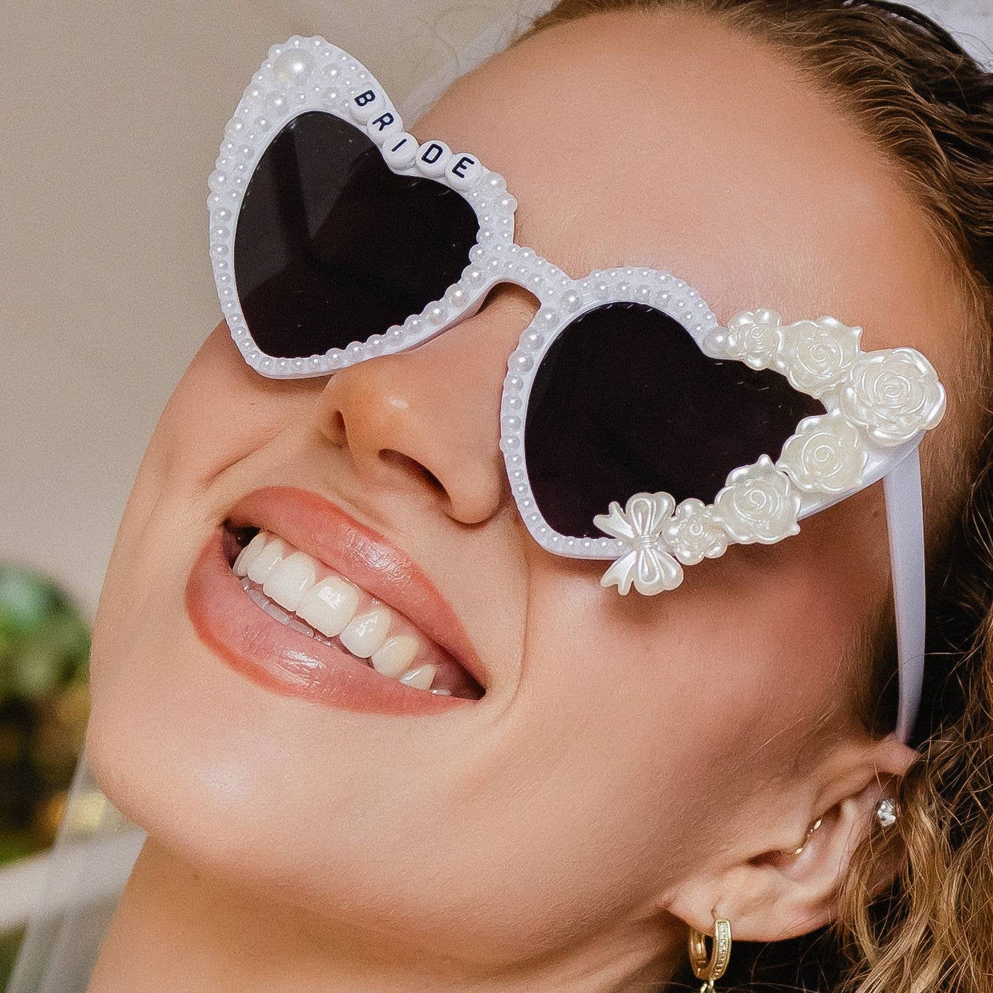 "Chloe" Bride Embellished Wedding Sunglasses