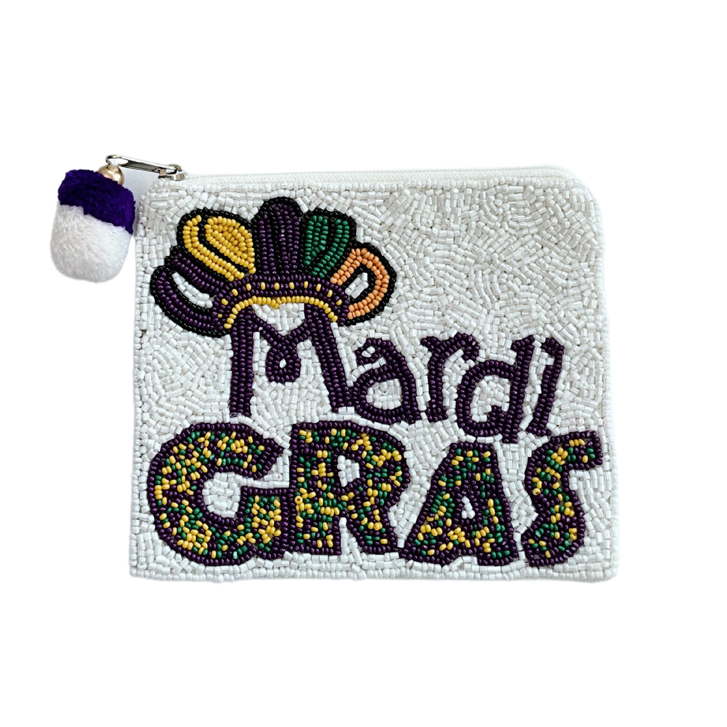 Beaded Mardi Gras Pouch