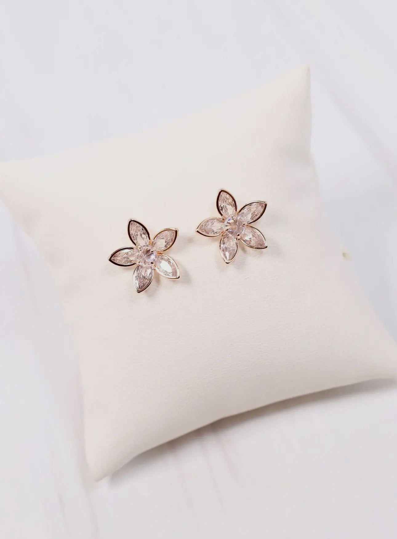 Croix Crystal Flower Earrings