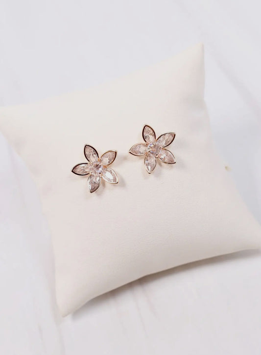 Croix Crystal Flower Earrings